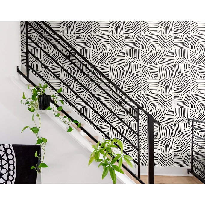 Seabrook Designs Linework Maze Inkwell Wallpaper image 2 of 2