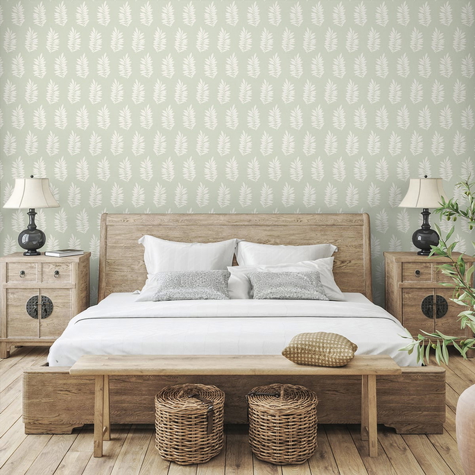 Seabrook Designs Pinnate Silhouette Sage Wallpaper image 2 of 2