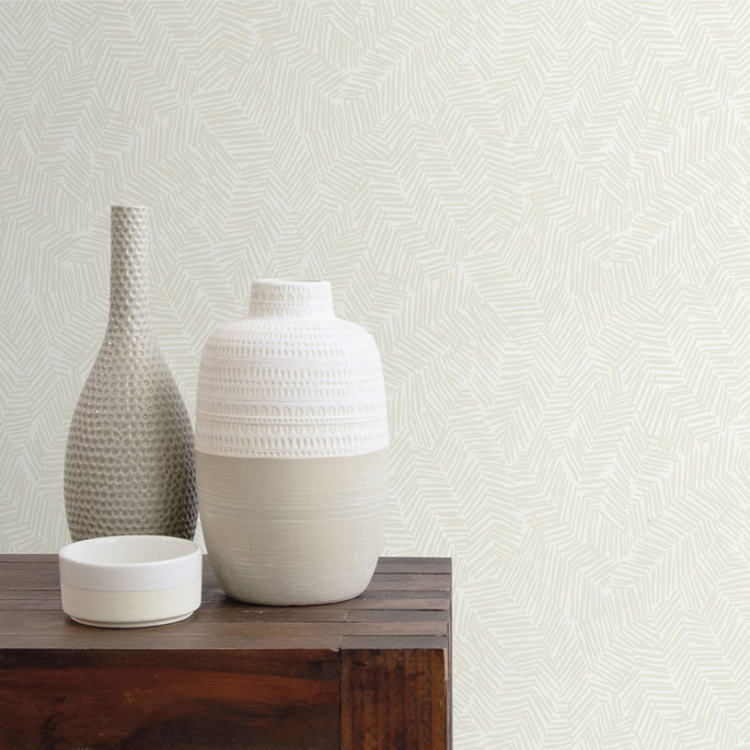 Seabrook Designs Lush Ivory Wallpaper image 2 of 2