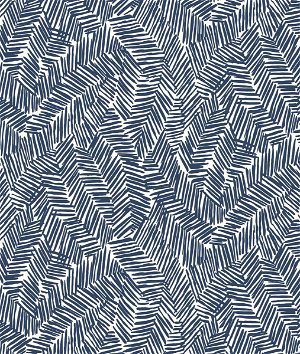 Seabrook Designs Lush Navy Blue Wallpaper