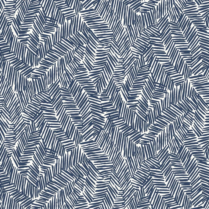 Seabrook Designs Lush Navy Blue Wallpaper image 1 of 2