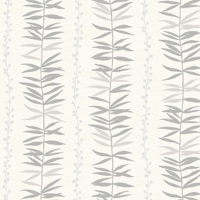 Seabrook Designs Summer Garland Smoke Wallpaper image 1 of 2
