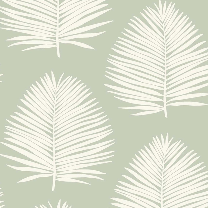 Seabrook Designs Island Palm Celadon Wallpaper image 1 of 2