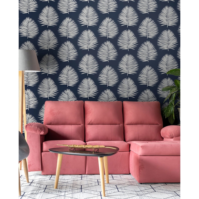 Seabrook Designs Island Palm Midnight Sky Wallpaper image 2 of 2