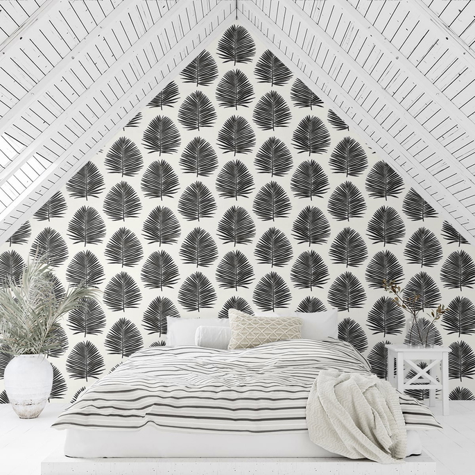 Seabrook Designs Island Palm Day &amp; Night Wallpaper image 2 of 2
