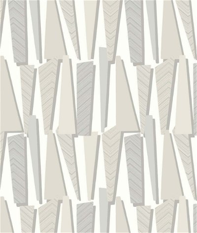 Seabrook Designs Geometric Shadows Linen Wallpaper