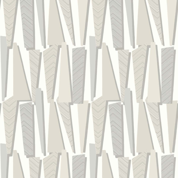 Seabrook Designs Geometric Shadows Linen Wallpaper image 1 of 2