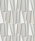 Seabrook Designs Geometric Shadows Stone Wallpaper