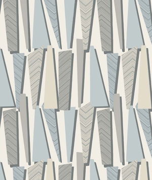 Seabrook Designs Geometric Shadows Aquamarine Wallpaper