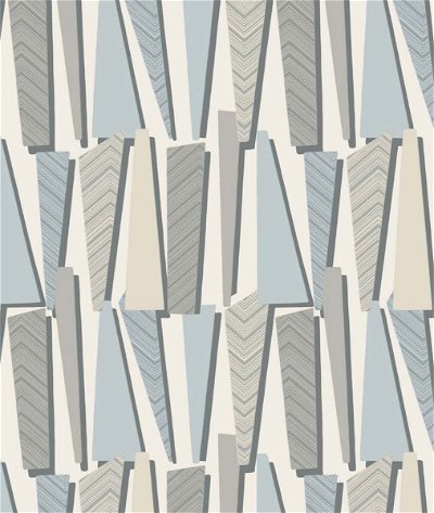 Seabrook Designs Geometric Shadows Aquamarine Wallpaper