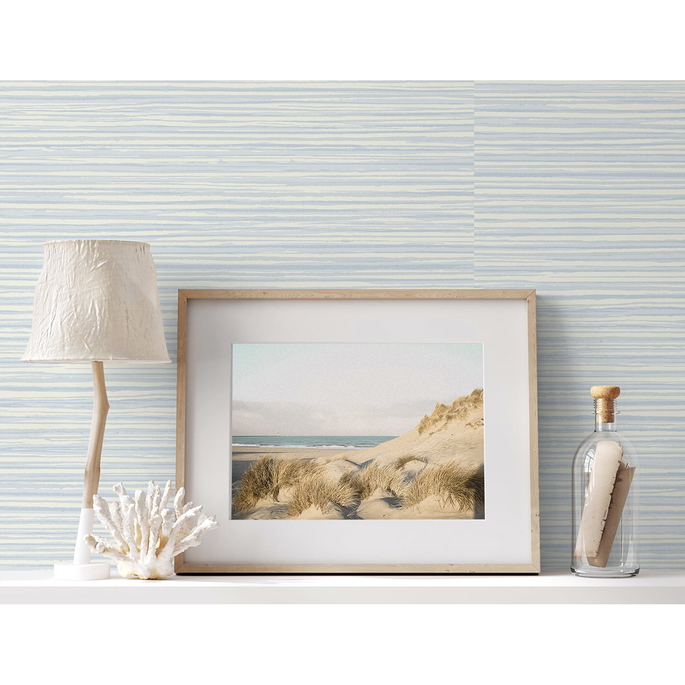 Seabrook Designs Calm Seas Blue Mist Wallpaper image 2 of 2