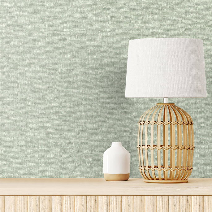Seabrook Designs Soft Linen Sage Wallpaper image 2 of 2