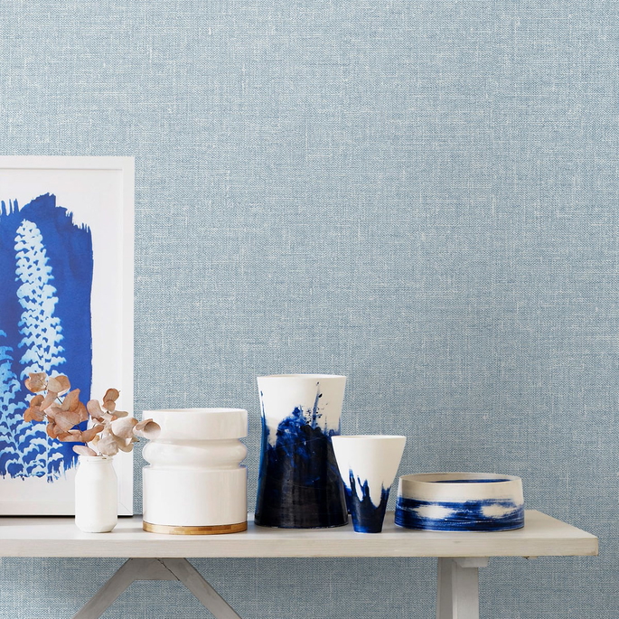 Seabrook Designs Soft Linen Midwinter Wallpaper image 2 of 2