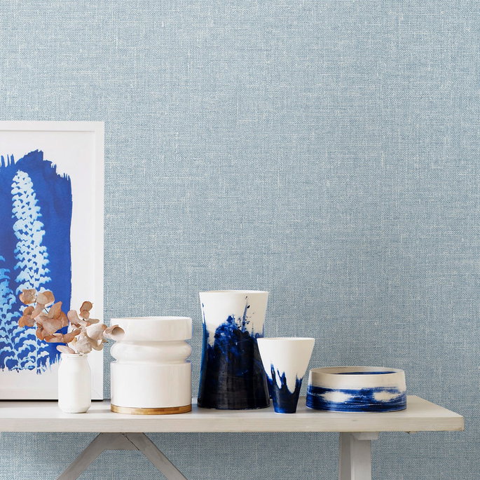 Seabrook Designs Soft Linen Midwinter Wallpaper image 2 of 2