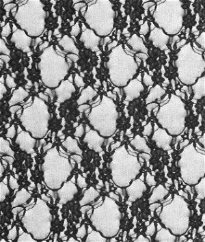 Black Dotted Russian Netting Fabric