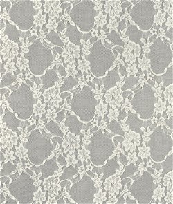 White Raschel Lace Fabric – Sold by The Yard (FB)