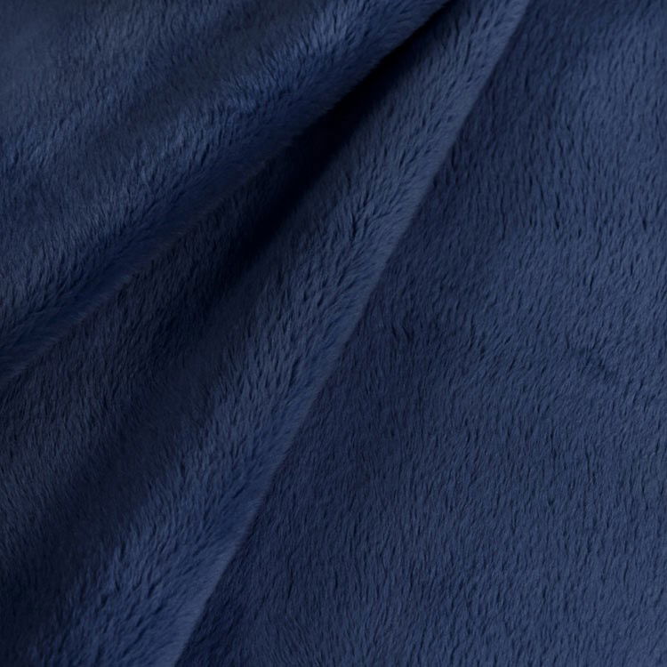 Navy Blue Minky Fabric