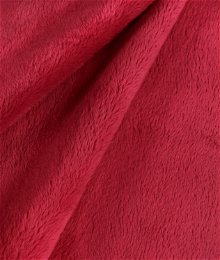 Red Minky Fabric