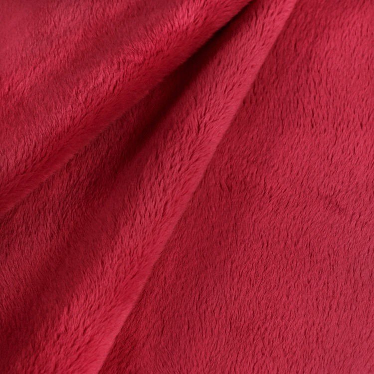 Red Minky Fabric
