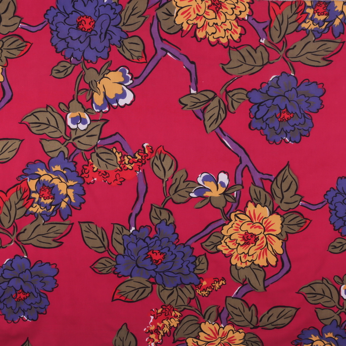 RK Classics Perry Ellis Wakita Magenta Fabric image 4 of 4