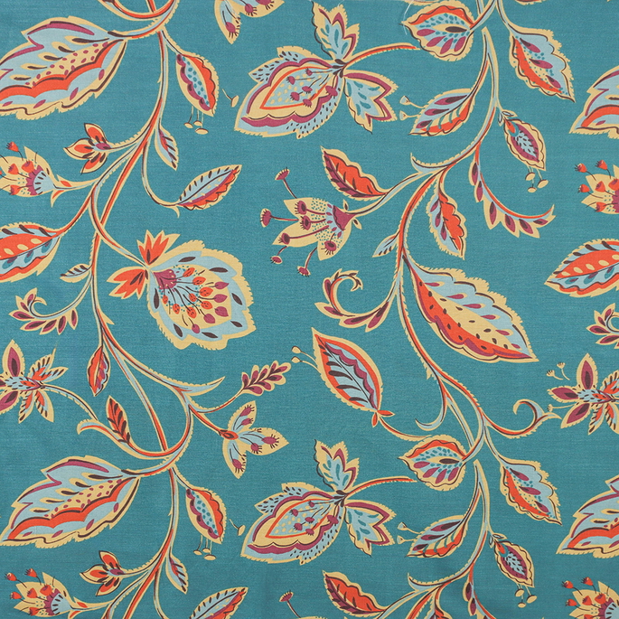 RK Classics Collier Campbell Moresco Teal Fabric image 1 of 3