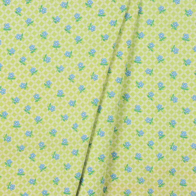 Waverly Vintage Daisy Mae Lime Fabric image 2 of 2
