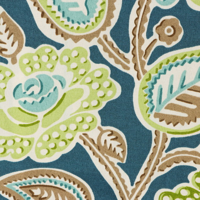 P. Kaufmann Vinita Navy Fabric image 3 of 4