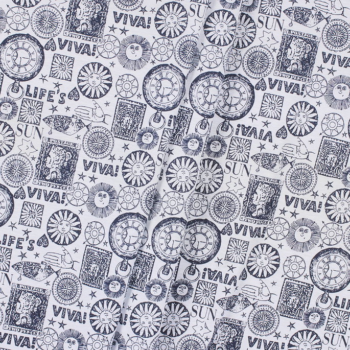 RK Classics Viva Cotton Knit White Fabric image 2 of 2