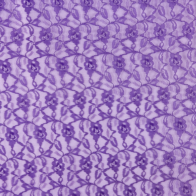 RK Classics Purple Floral Lace Fabric image 1 of 1