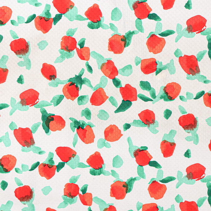 RK Classics Watercolor Tulip Red Fabric image 1 of 3