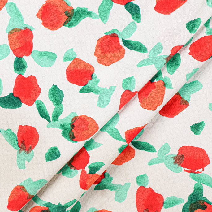 RK Classics Watercolor Tulip Red Fabric image 3 of 3