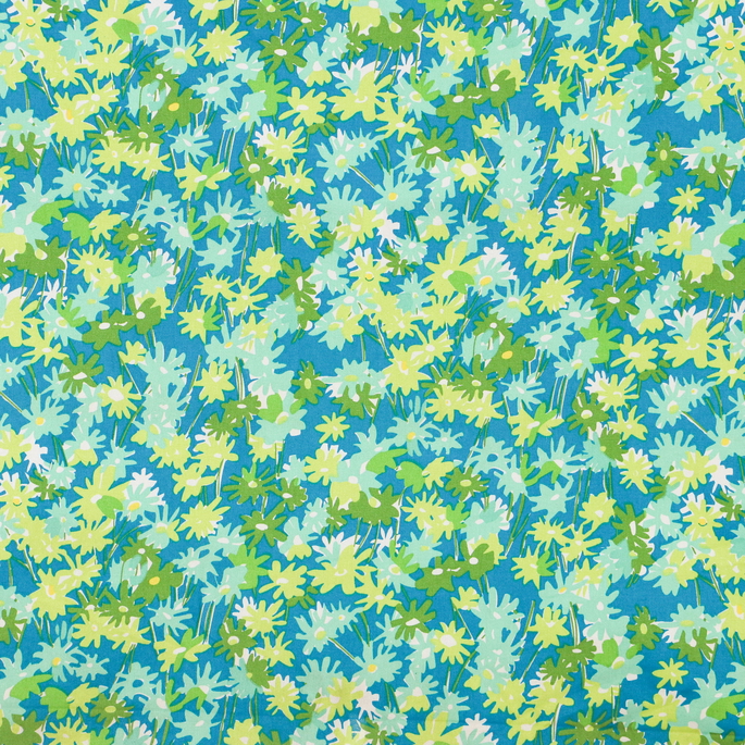 RK Classics Bloomfield Cerulean Blue Fabric image 1 of 2