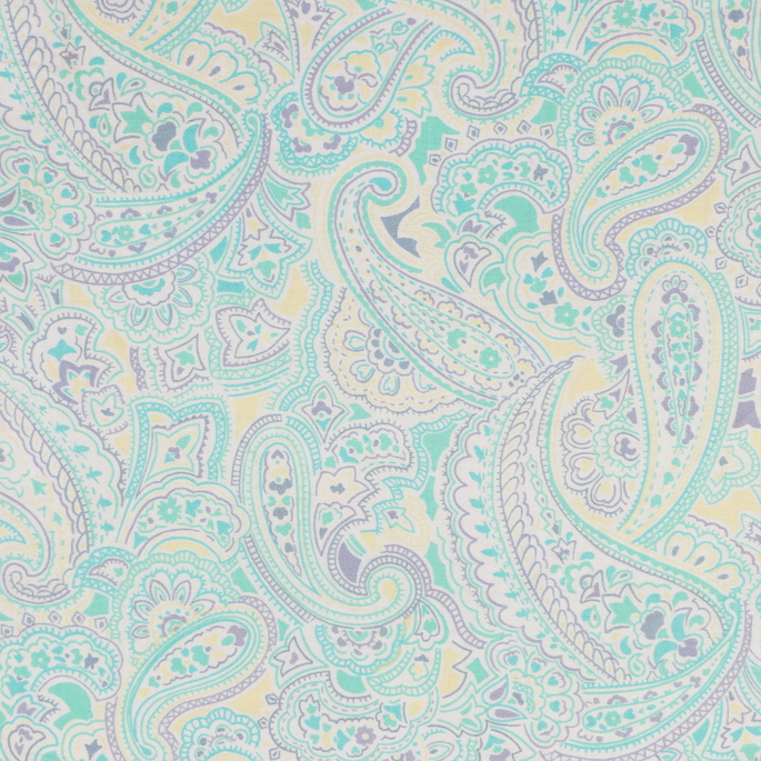 RK Classics Summer Paisley Blue Fabric image 2 of 3
