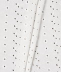 RK Classics Eyelet Floral White Fabric