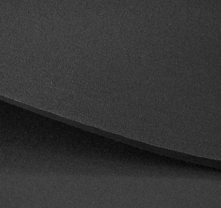 2mm Black Nylon Double Lined Neoprene Sheet - SBR
