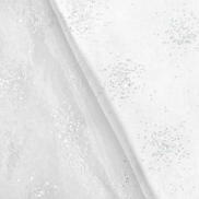 White Sparkle Organza Fabric