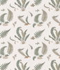 GP & J Baker Ferns Embroidery Verdigris Fabric