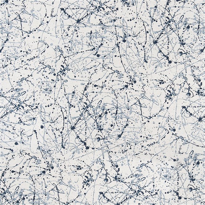 Premier Prints Splatter Art Prussian Blue Flax Fabric