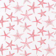 Scott Living Starfish Sunset Coral Luxe Canvas Fabric