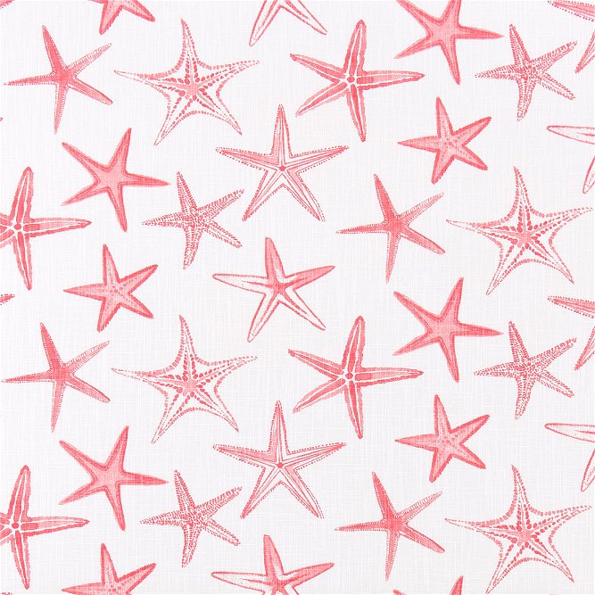Scott Living Starfish Sunset Coral Luxe Canvas Fabric