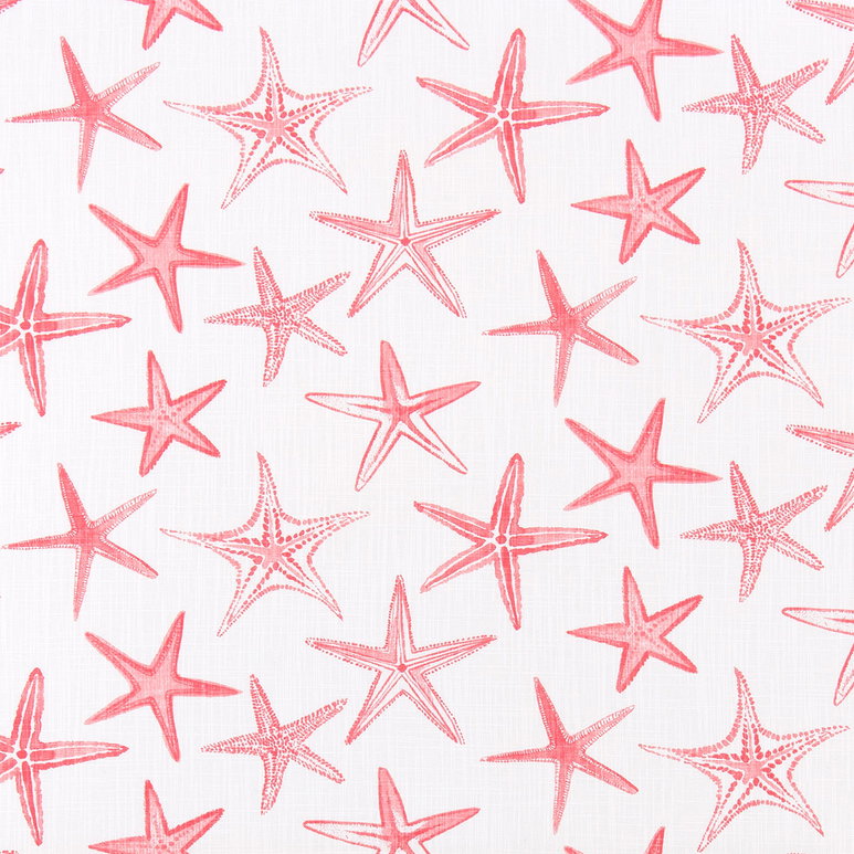Scott Living Starfish Sunset Coral Luxe Canvas Fabric
