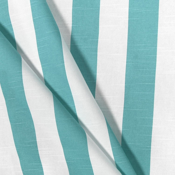 Premier Prints Stripe Coastal Blue Slub Fabric image 3 of 5