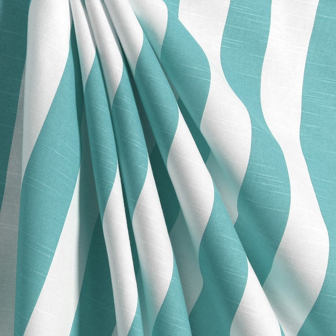 Premier Prints Stripe Coastal Blue Slub Fabric image 4 of 5