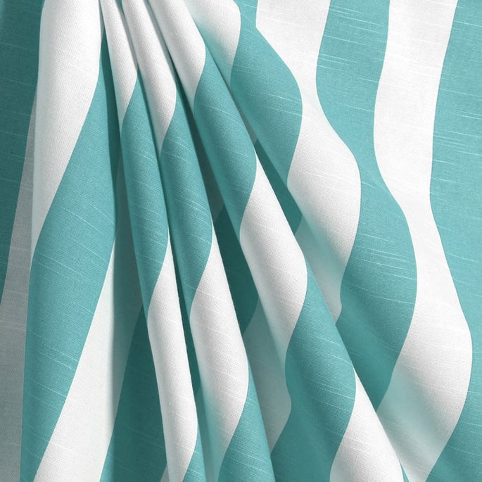 Premier Prints Stripe Coastal Blue Slub Fabric image 4 of 5