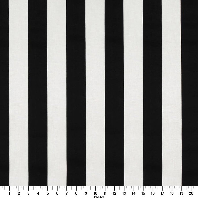 Premier Prints Stripe Black/White Canvas Fabric image 4 of 4