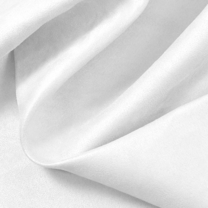 White Microsuede Fabric image 2 of 2