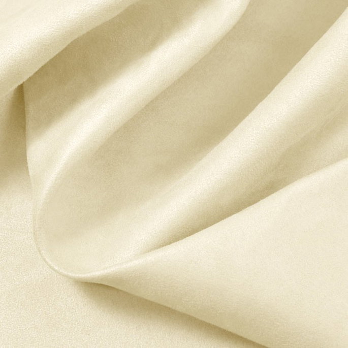 Butter Cream Microsuede Fabric image 2 of 2