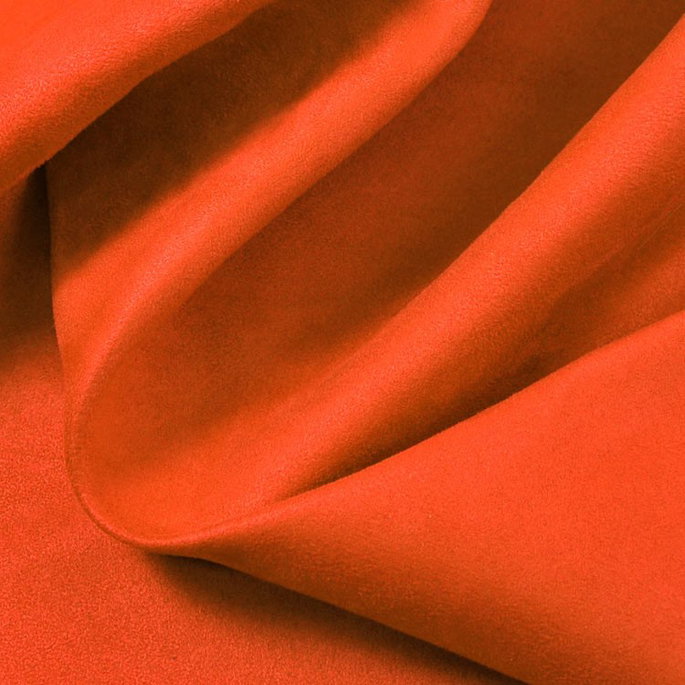 Dark Orange Microsuede Fabric image 2 of 2