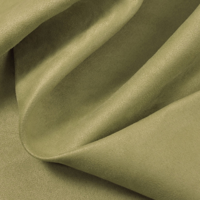Olive Green Microsuede Fabric image 2 of 2