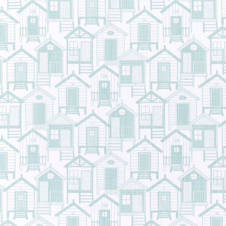 Premier Prints Surf Shack Blue Haze Slub Canvas Fabric